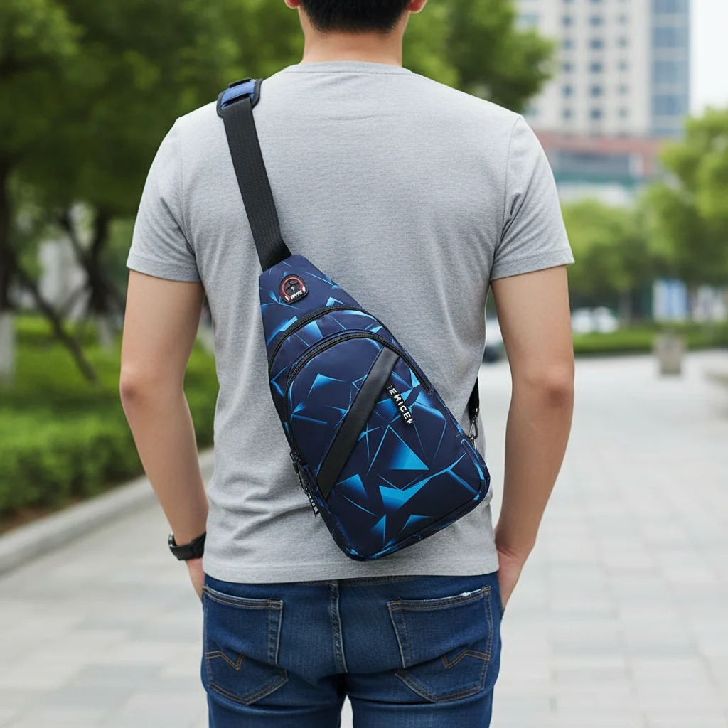 Chest Bag Men's Casual Waterproof Crossbody Bag Trendy Sports Bag Multifunctional Small Bag Shoulder Bag Korean Chest Bag 1pcs
Chest Bag Men's Casual Waterproof Crossbody Bag Trendy Sports Bag Multifunctional Small Bag Shoulder Bag Korean Chest Bag 1pcs