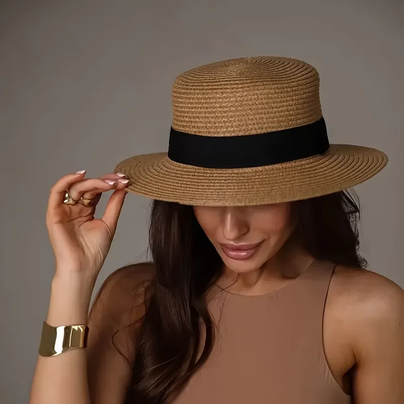 Breathable Natural Grass Woven Straw Hat for Women Outdoor Summer Sun Protection Beach Vacation Accessory
Breathable Natural Grass Woven Straw Hat for Women Outdoor Summer Sun Protection Beach Vacation Accessory