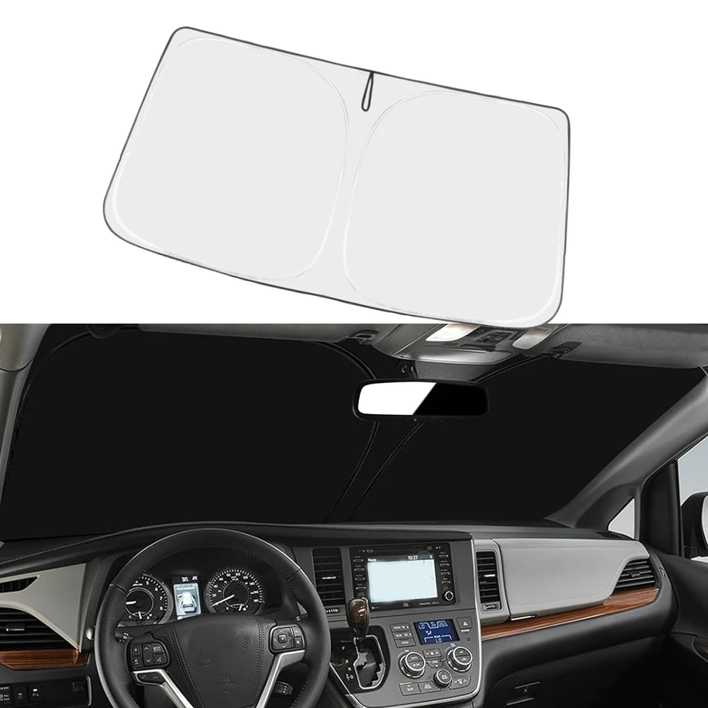 Front Windshield Sun Shade Fit For Sienna L LE SE XLE Limited Van 2011-2020 Double Layer Conservation Easy to Use and Store
Front Windshield Sun Shade Fit For Sienna L LE SE XLE Limited Van 2011-2020 Double Layer Conservation Easy to Use and Store