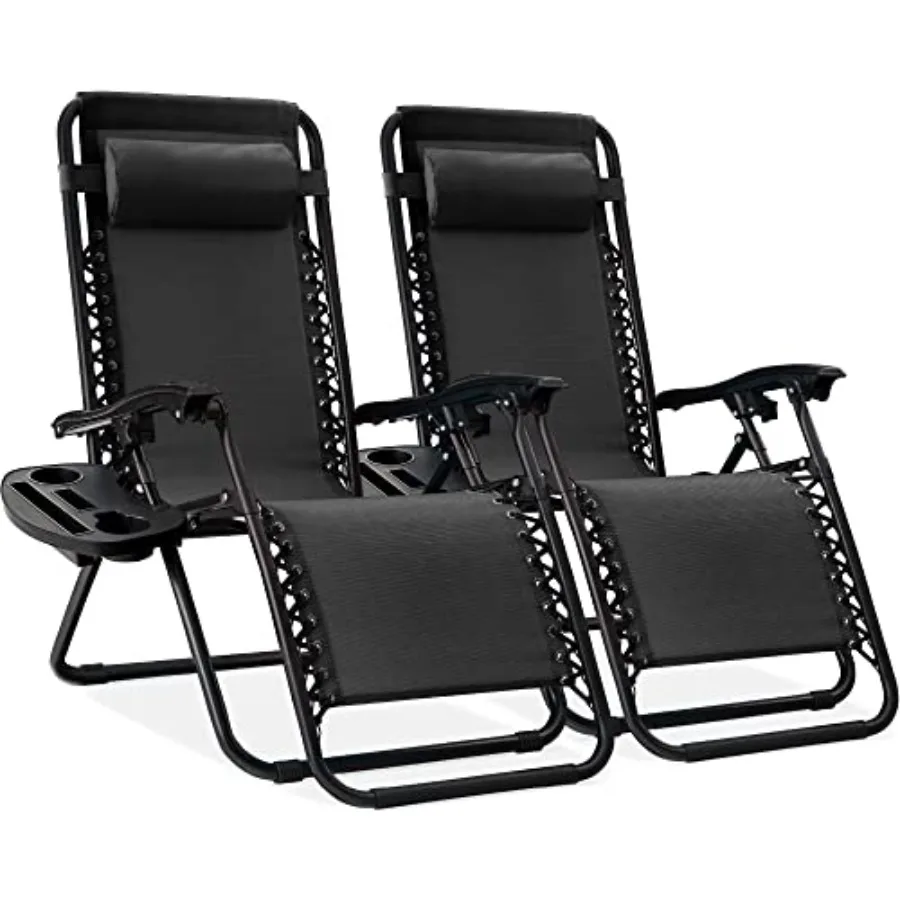 Set of 2 Adjustable Steel Mesh Zero Gravity Lounge Chair Recliners for Outdoor Use - Black, Durable Steel Frame, Ergonomic Desi
Set of 2 Adjustable Steel Mesh Zero Gravity Lounge Chair Recliners for Outdoor Use - Black, Durable Steel Frame, Ergonomic Desi