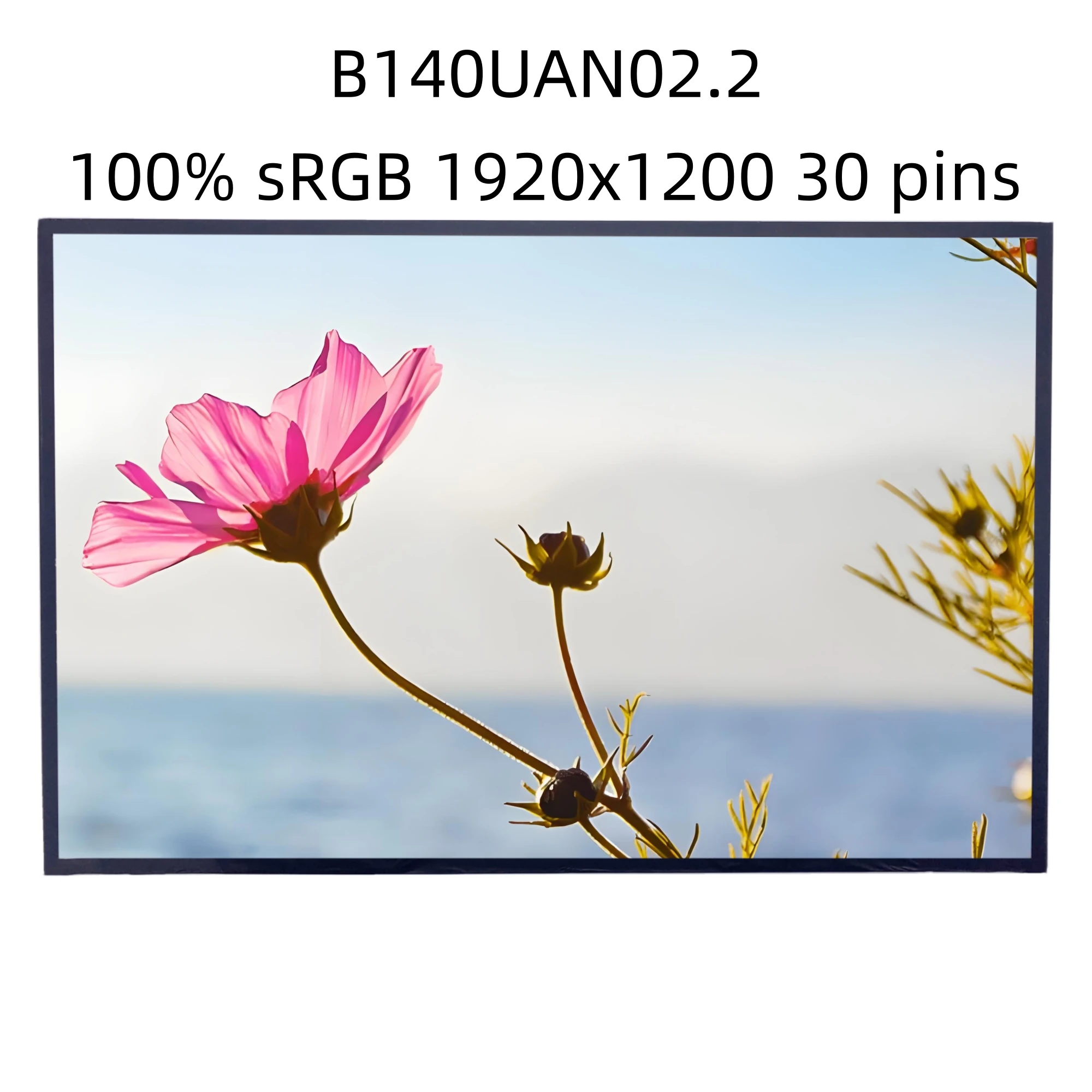 B140UAN02.2 Display Slim LCD screen panel matrix 100% sRGB 400 cd/m ² 1920×1200
B140UAN02.2 Display Slim LCD screen panel matrix 100% sRGB 400 cd/m ² 1920×1200