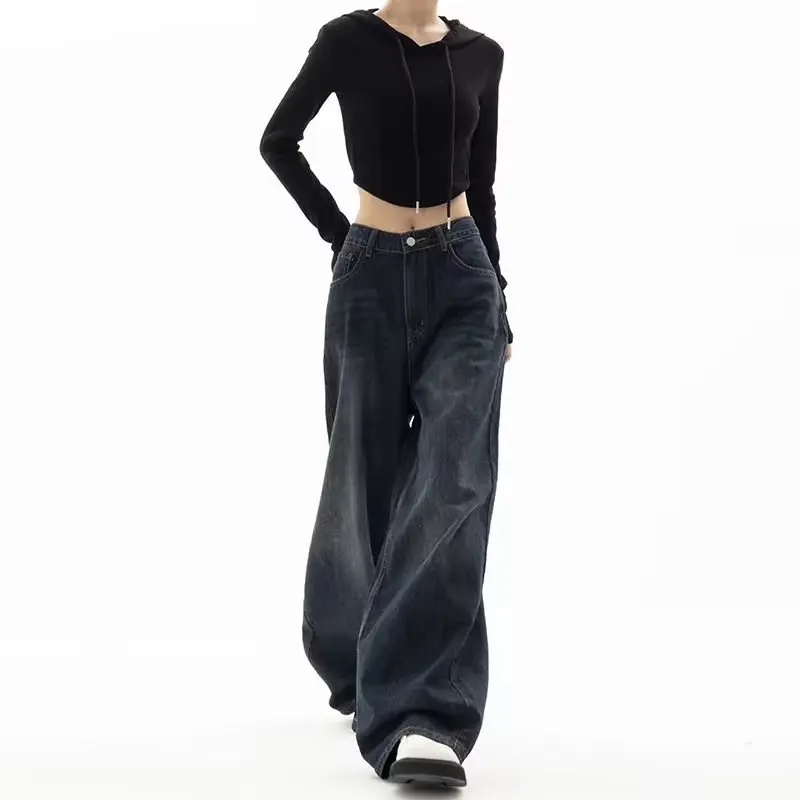 Vintage Women's Wide-Leg Baggy Jeans Mix And Match Street Style Autumn Pants Korean Fashion
Vintage Women's Wide-Leg Baggy Jeans Mix And Match Street Style Autumn Pants Korean Fashion