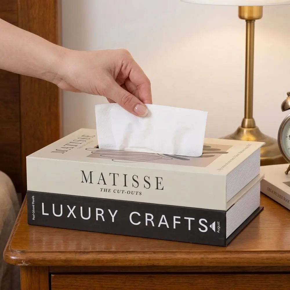 Retro Luxury Book Style Tissue Box Ornaments Container Storage Box Decoration Double Layer Napkin Holder Case Table Decoration
Retro Luxury Book Style Tissue Box Ornaments Container Storage Box Decoration Double Layer Napkin Holder Case Table Decoration