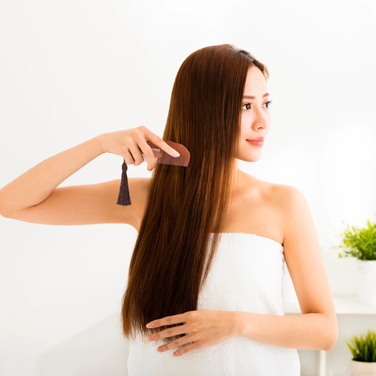 3Pcs Peach Wood Comb Fine Tooth Wooden Compact Anti-Static Small Portable Hair Detangler Styling Comb for Thick Long Curly Hair
3Pcs Peach Wood Comb Fine Tooth Wooden Compact Anti-Static Small Portable Hair Detangler Styling Comb for Thick Long Curly Hair