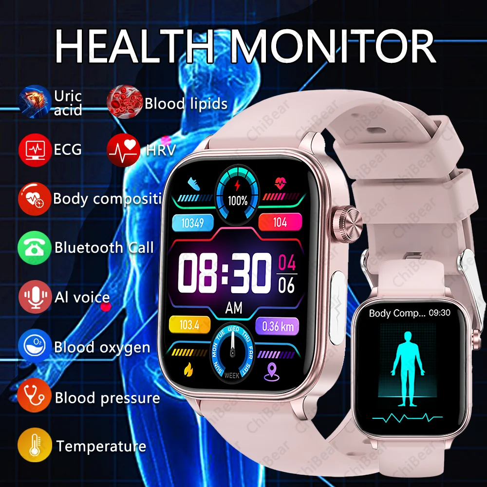 Диагностический детектор AI, умные часы для женщин, тест на состава тела липидов в крови и мочевой кислоты, женский трекер менструального здоровья, новинка 2023 года
Диагностический детектор AI, умные часы для женщин, тест на состава тела липидов в крови и мочевой кислоты, женский трекер менструального здоровья, новинка 2023 года