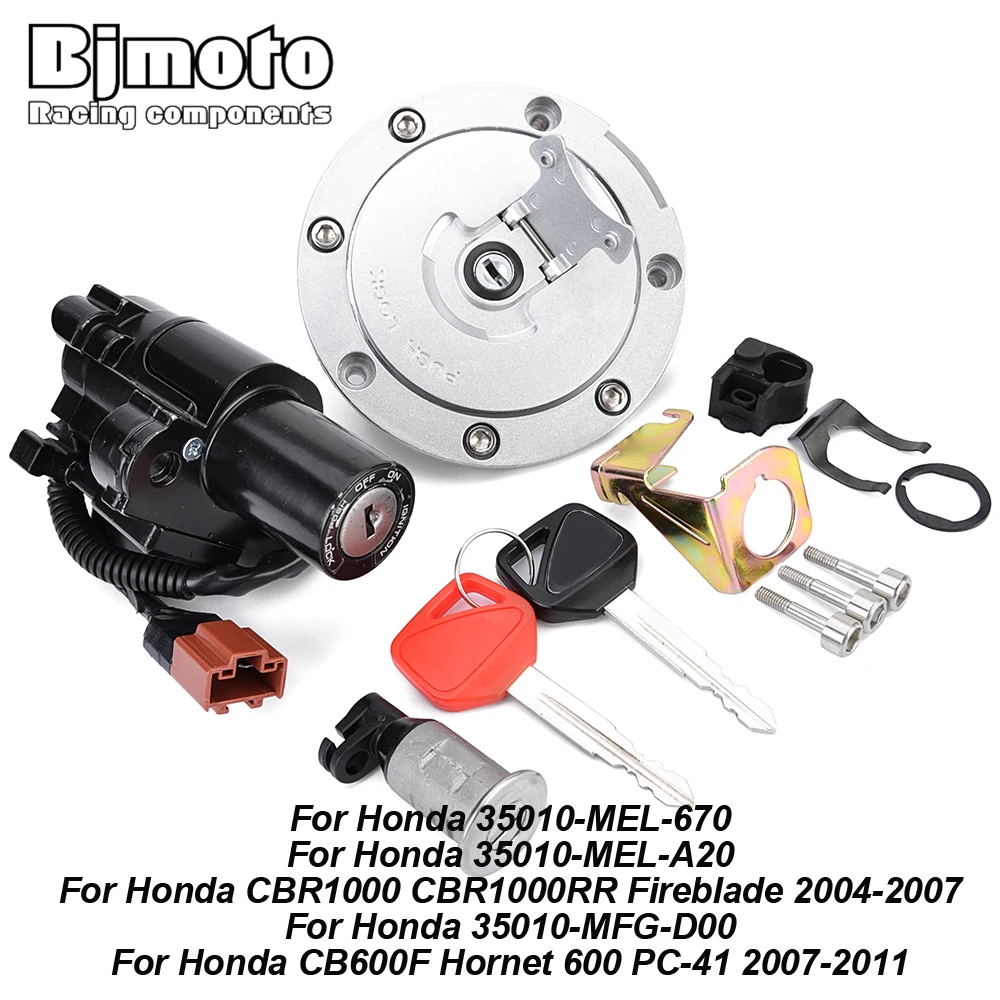 CNC Fuel Gas Cap Ignition Switch Seat Lock with Key Kit For Honda CBR1000 CBR1000RR Fireblade 2004-2007 CB600F Hornet 600 PC-41
CNC Fuel Gas Cap Ignition Switch Seat Lock with Key Kit For Honda CBR1000 CBR1000RR Fireblade 2004-2007 CB600F Hornet 600 PC-41
