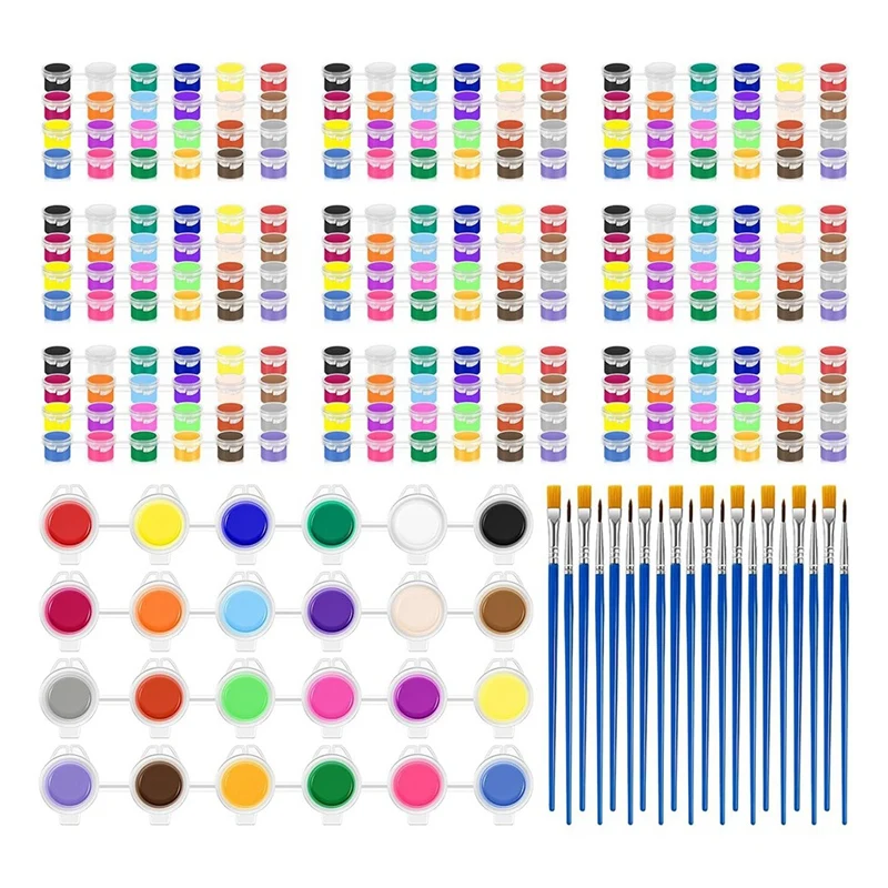 10Pcs Acrylic Paint Set With Brushes Kids Paint Set Container Strip Storage For School Home Classroom Birthday Party Art Durable
10Pcs Acrylic Paint Set With Brushes Kids Paint Set Container Strip Storage For School Home Classroom Birthday Party Art Durable