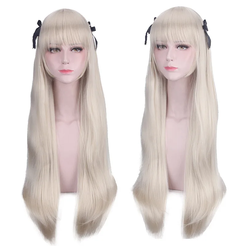 Long Straight Blonde Synthetic Wig with Bangs Natural Look for Women Cosplay Party Heat Resistant
Long Straight Blonde Synthetic Wig with Bangs Natural Look for Women Cosplay Party Heat Resistant