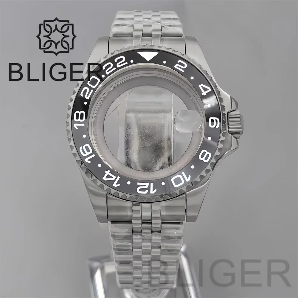 Корпус часов BLIGER 10ATM 43 мм SUB GMT с сапфировым стеклом, совместимый с NH34, NH35, NH36, NH38, ETA2824, PT5000, Miyota8215, стальной браслет, вращающийся безель.
Корпус часов BLIGER 10ATM 43 мм SUB GMT с сапфировым стеклом, совместимый с NH34, NH35, NH36, NH38, ETA2824, PT5000, Miyota8215, стальной браслет, вращающийся безель.