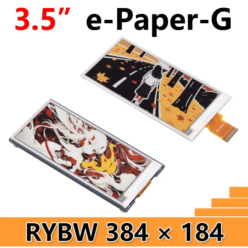 Raspberry Pi 3.5 inch e-Paper link (G) RYBW 384x184 For Arduino / Jetson Nano / STM32 Waveshare 3.5inch e-Paper(G)
Raspberry Pi 3.5 inch e-Paper link (G) RYBW 384x184 For Arduino / Jetson Nano / STM32 Waveshare 3.5inch e-Paper(G)