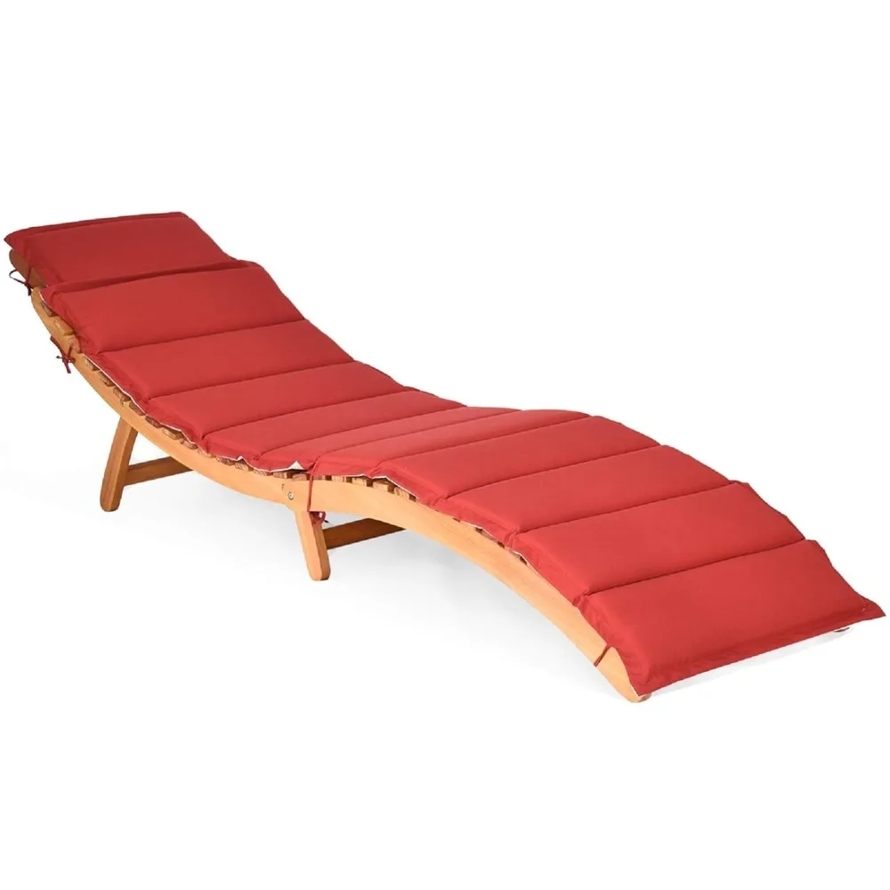 Folding Patio Lounge Chair, Solid Eucalyptus Wood Sun Lounger Chair, with Double-Sided Cushioned Seat, Customized
Folding Patio Lounge Chair, Solid Eucalyptus Wood Sun Lounger Chair, with Double-Sided Cushioned Seat, Customized
