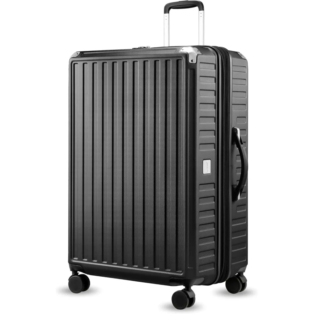 28 inch luggage compartment with rotating wheels - PC expandable hard luggage compartment, large black luggage compartment
28 inch luggage compartment with rotating wheels - PC expandable hard luggage compartment, large black luggage compartment