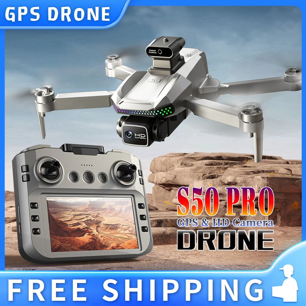 『GPS』S50 Pro Drone Toys, 2 батареи, 4,5-дюймовый пульт дистанционного управления с большим экраном, HD-камера: захват, запись и вид в прямом эфире, предотвращение препятствий
『GPS』S50 Pro Drone Toys, 2 батареи, 4,5-дюймовый пульт дистанционного управления с большим экраном, HD-камера: захват, запись и вид в прямом эфире, предотвращение препятствий