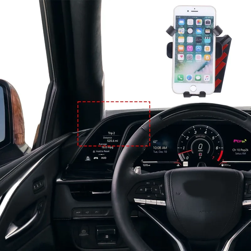 ABS Navigation Screen Right-Side Phone Holder GPS Mount For 2021-2024 Cadillac Escalade Car Accessories
ABS Navigation Screen Right-Side Phone Holder GPS Mount For 2021-2024 Cadillac Escalade Car Accessories