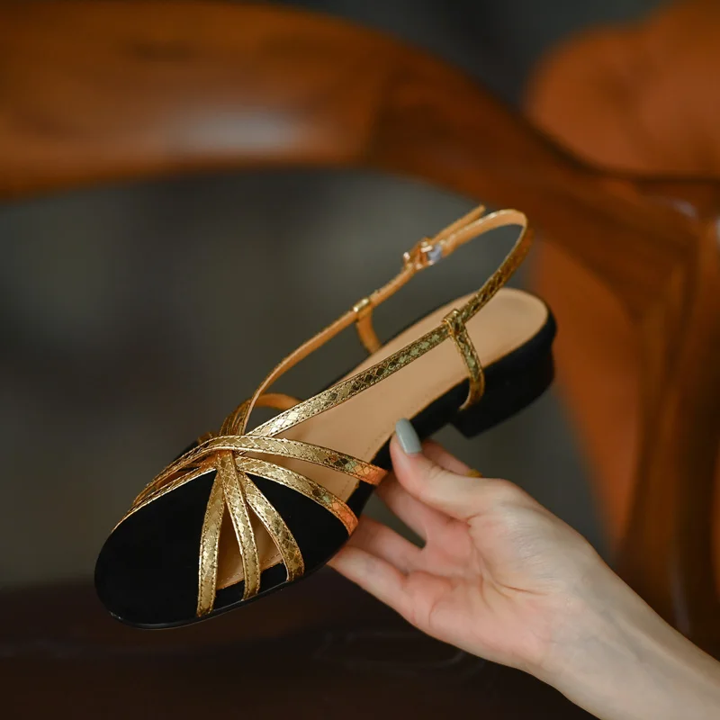 Womens' Sandals Spring Vintage Buckle Closed Toe Shoes For Women Patchwork Sandal Roman Style Retro Ladies Summer Shoes
Womens' Sandals Spring Vintage Buckle Closed Toe Shoes For Women Patchwork Sandal Roman Style Retro Ladies Summer Shoes