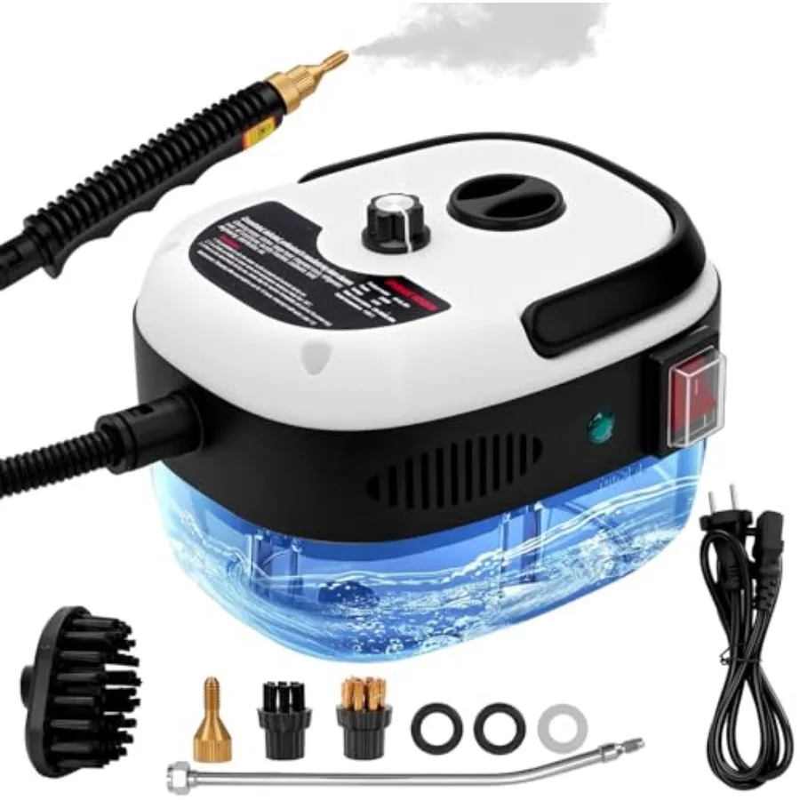Steam Cleaner 2500W High Handheld Steam Cleaner 1L Portable Car Steam Cleaner 6 High Speeds Pressure Temperature Steam Cleaning
Steam Cleaner 2500W High Handheld Steam Cleaner 1L Portable Car Steam Cleaner 6 High Speeds Pressure Temperature Steam Cleaning