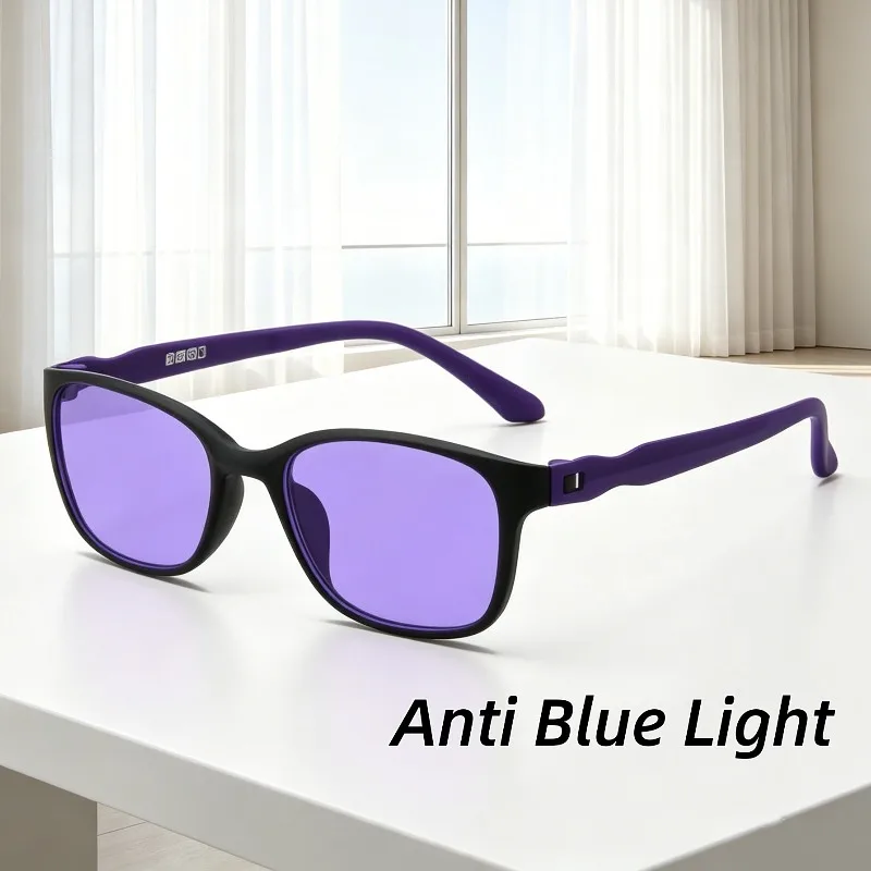 New Square Frame Anti-Blue Light Eyeglasses Fashion HD Ultra-light TR90 Frame Computer Specific Goggles (Tea/Purple/Blue Lenses)
New Square Frame Anti-Blue Light Eyeglasses Fashion HD Ultra-light TR90 Frame Computer Specific Goggles (Tea/Purple/Blue Lenses)