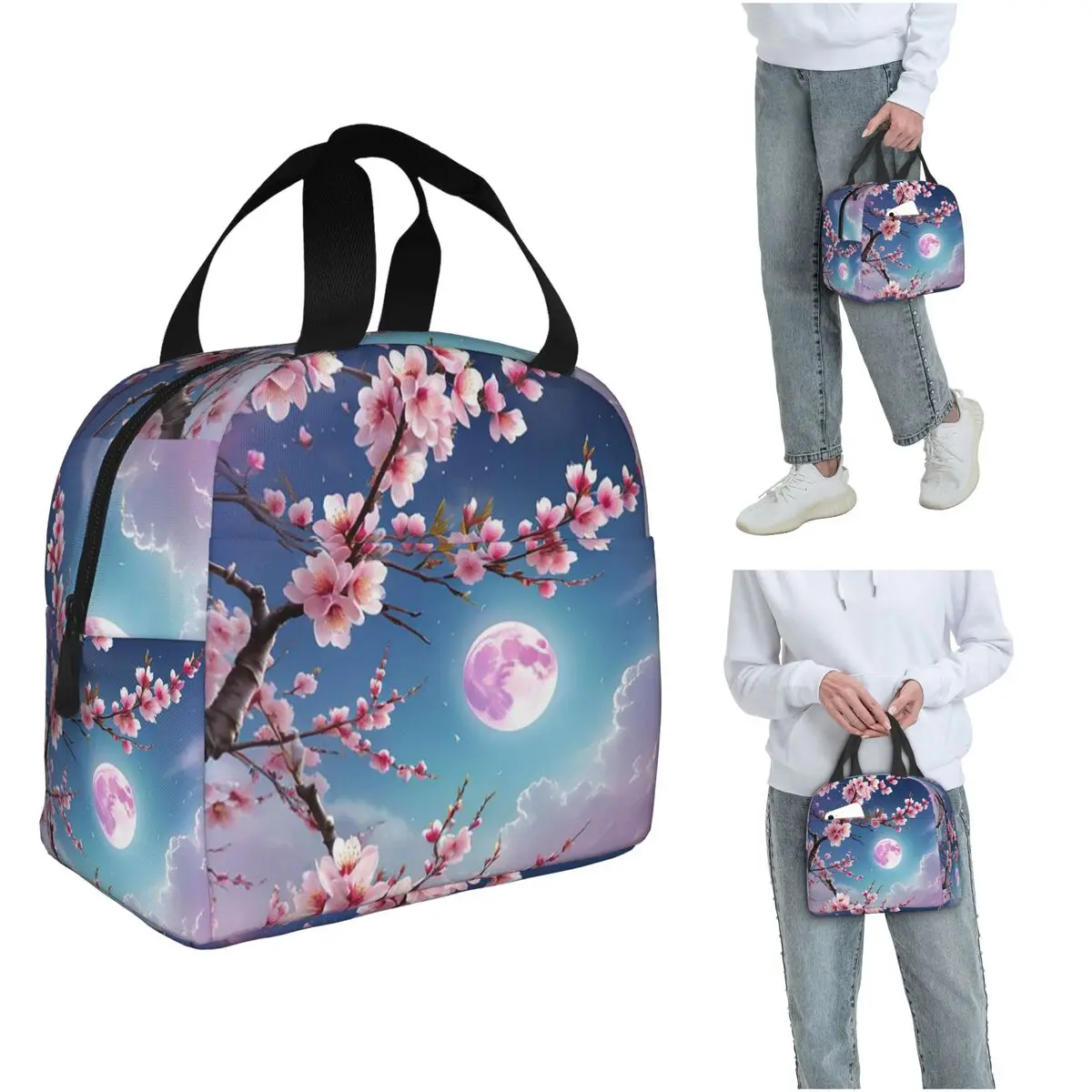 Sakura Cherry Blossom Japanese Flowers Insulated Lunch Bag for Kids School Cooler Thermal Food Box Tote Lunch Boxes Container
Sakura Cherry Blossom Japanese Flowers Insulated Lunch Bag for Kids School Cooler Thermal Food Box Tote Lunch Boxes Container