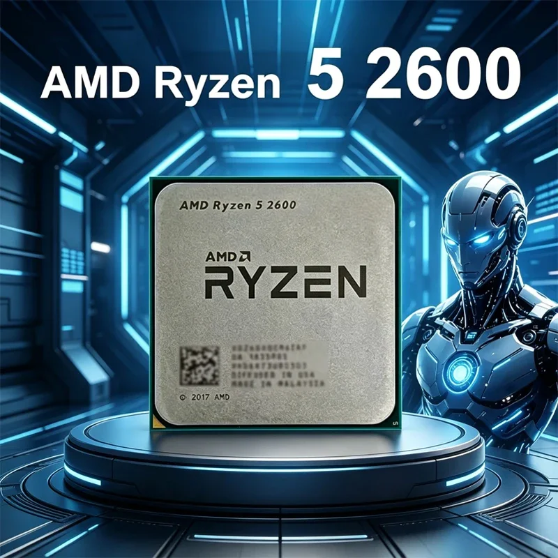 AMD Ryzen 5 R5 2600 3.4GHz 6-Core 12-Core CPU Processor Socket AM4