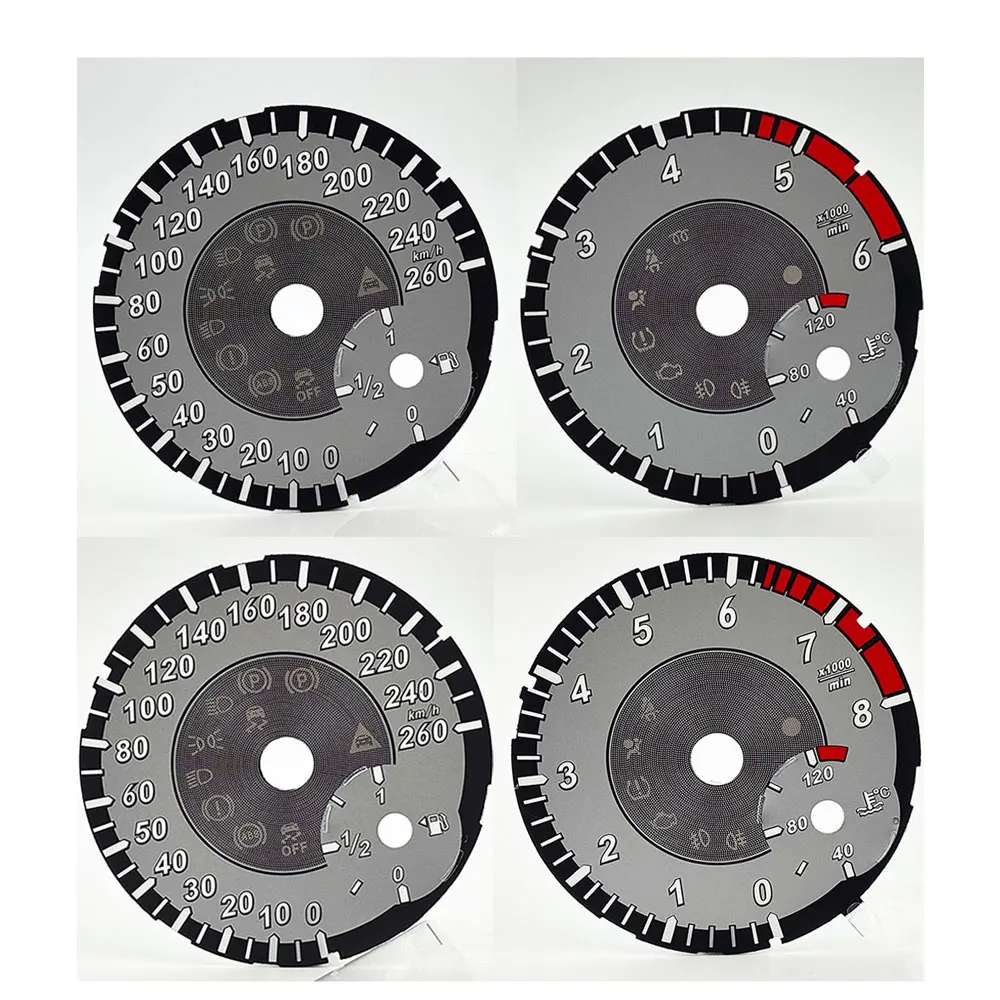 260KM/H 6000rpm / 8000rpmGauge Face for Mercedes W166 X166 W164 W463 GL350 GL450 ML350 ML450 Instrument Grey
260KM/H 6000rpm / 8000rpmGauge Face for Mercedes W166 X166 W164 W463 GL350 GL450 ML350 ML450 Instrument Grey