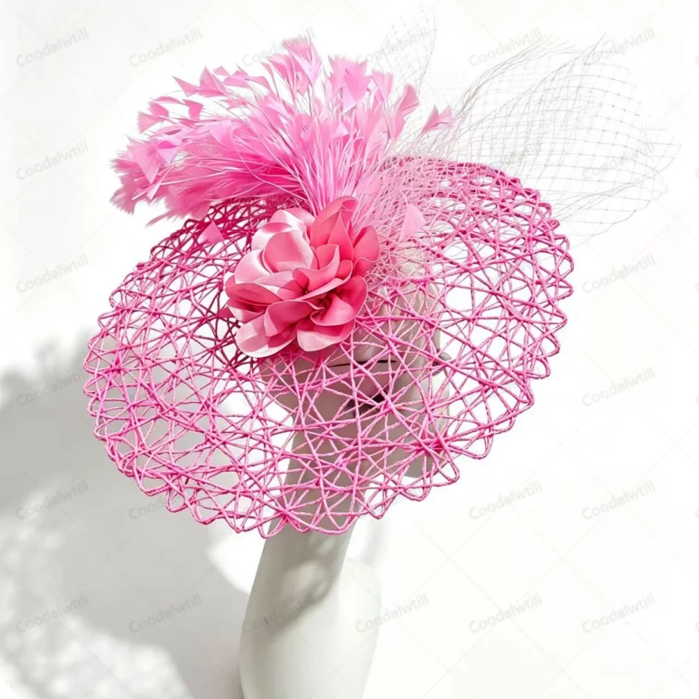 Church Banquet Wedding Veils Fasciantor Hat For Women Wedding Derby Race Headwear Bride Party Dinner Hair Accessories Ladies
Church Banquet Wedding Veils Fasciantor Hat For Women Wedding Derby Race Headwear Bride Party Dinner Hair Accessories Ladies
