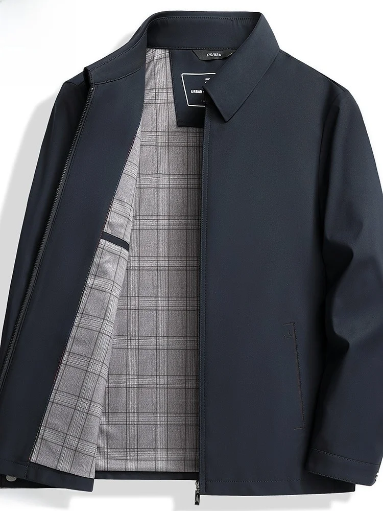 High-End Executive Sle Spring Autumn Flip-Collar Thin Jaet Men's Warm Outerwear Stand Fit Busin Gentleman Polyester...
High-End Executive Sle Spring Autumn Flip-Collar Thin Jaet Men's Warm Outerwear Stand Fit Busin Gentleman Polyester...