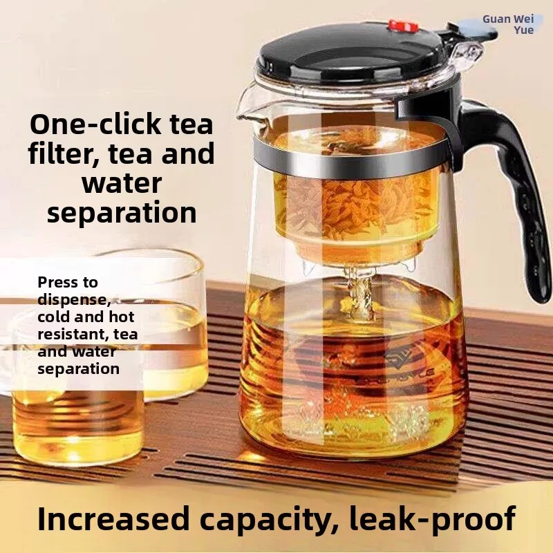 Large Capacity Glass Tea Pot Tea Water Separation Office Home Use Tea Set Tea Filter Drifting Cup High Temperature Resistant ...
Large Capacity Glass Tea Pot Tea Water Separation Office Home Use Tea Set Tea Filter Drifting Cup High Temperature Resistant ...