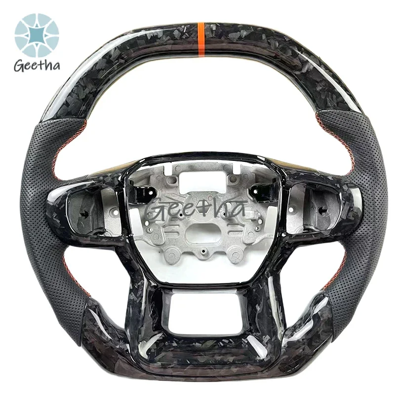 Custom Red Forged Carbon Fiber Mustang Steering Wheel-Alcantara Leather Racing Design for Ford Ranger F150 Body kit bumper
Custom Red Forged Carbon Fiber Mustang Steering Wheel-Alcantara Leather Racing Design for Ford Ranger F150 Body kit bumper