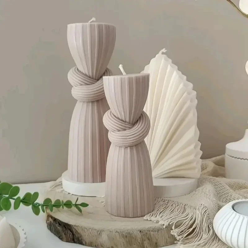 Nordic Minimalist Knot Pillar Artistic Aroma Silicone Candle Mold Creates Cozy Home Atmosphere DIY Soybean Wax Resin Tools
Nordic Minimalist Knot Pillar Artistic Aroma Silicone Candle Mold Creates Cozy Home Atmosphere DIY Soybean Wax Resin Tools