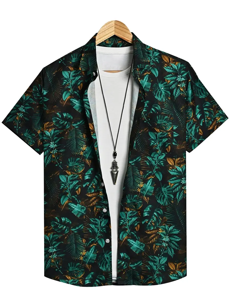 Fashion Men's Shirt Tropical Plants Pattern 3D Print Tops Summer Casual Holiday Shirt New Button Lapel Short Sleeves Shirt Tops
Fashion Men's Shirt Tropical Plants Pattern 3D Print Tops Summer Casual Holiday Shirt New Button Lapel Short Sleeves Shirt Tops