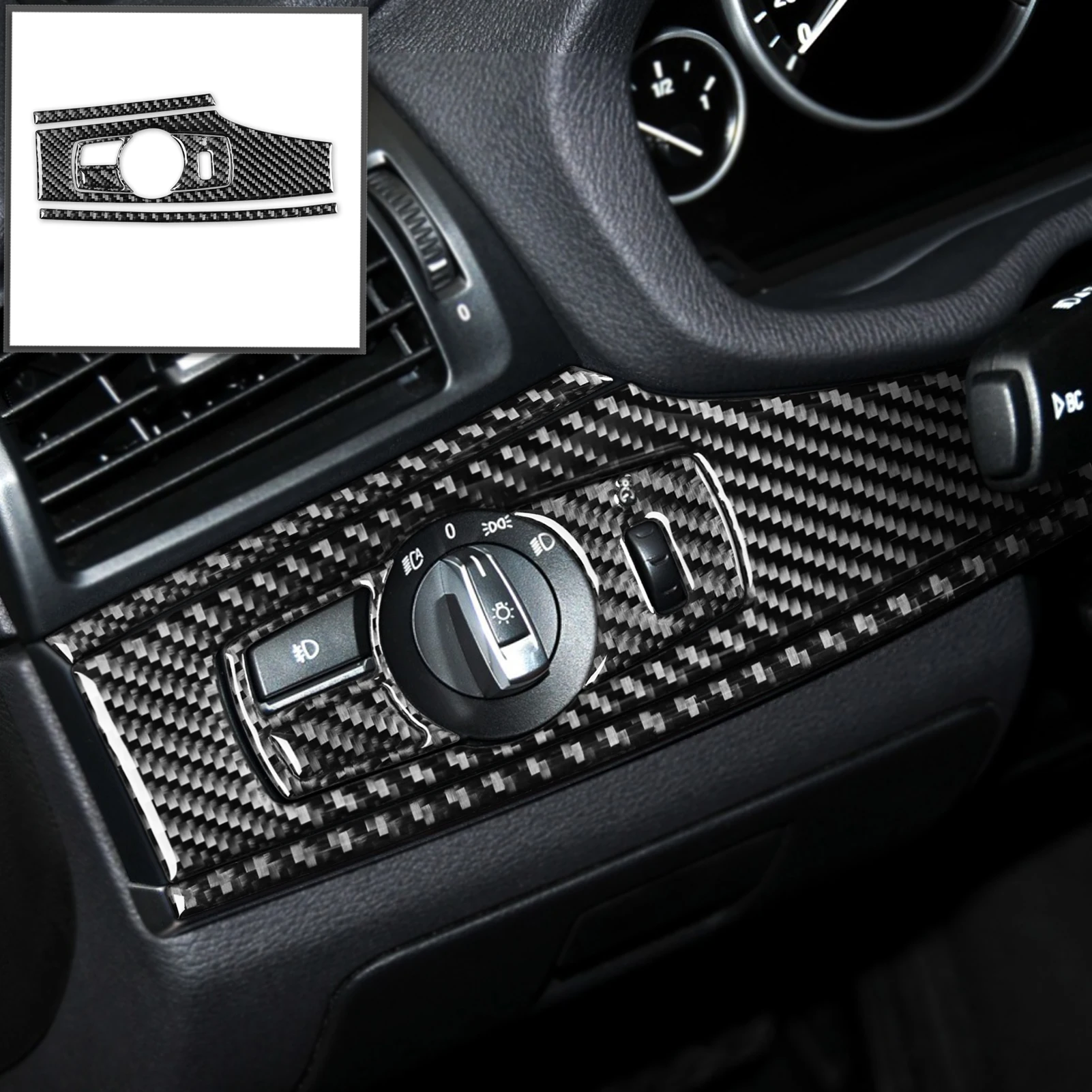 For BMW X3 F25 2011-2017 Headlight Switch Panel Dim Light Control Button Trim Real Carbon Fiber Sticker Car Interior Accessories
For BMW X3 F25 2011-2017 Headlight Switch Panel Dim Light Control Button Trim Real Carbon Fiber Sticker Car Interior Accessories