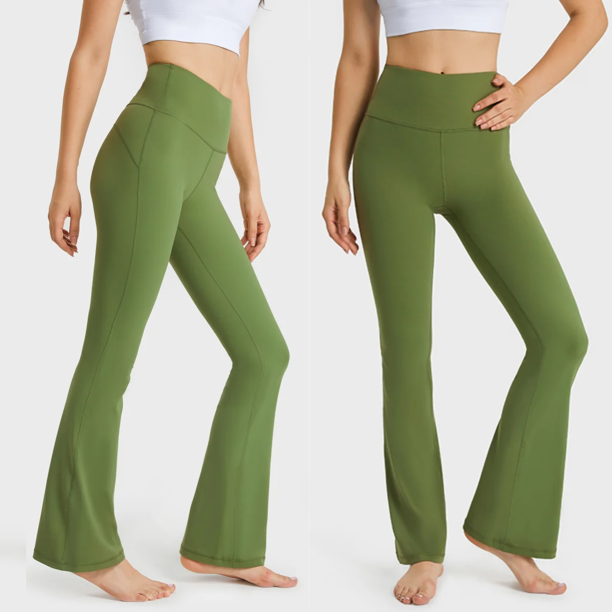 New high waist flared trousers yoga pants high elastic nude versatile fashion sports pants yoga pants women gym fitness leggings
New high waist flared trousers yoga pants high elastic nude versatile fashion sports pants yoga pants women gym fitness leggings