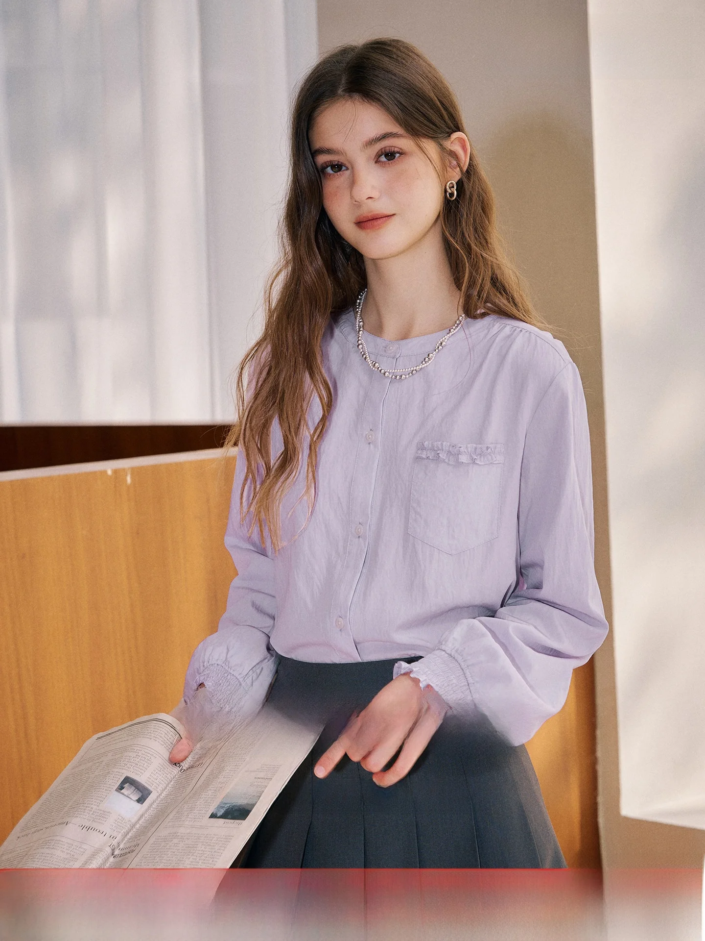 KUHNMARVIN Women's Long Sleeve Shirt Smart Sensation Pink Purple Yellow Skin Tone Whitening Spring Summer New Style Commute Wind
KUHNMARVIN Women's Long Sleeve Shirt Smart Sensation Pink Purple Yellow Skin Tone Whitening Spring Summer New Style Commute Wind