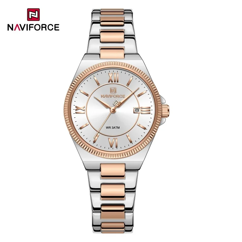 NAVIFORCE 2026 Women's Sports Luxury Quartz Wristwatch 3ATM Waterproof Stainless Steel with Calender Casual Fashion for Gift
NAVIFORCE 2026 Women's Sports Luxury Quartz Wristwatch 3ATM Waterproof Stainless Steel with Calender Casual Fashion for Gift