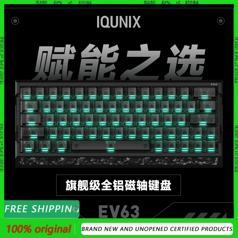 IQUNIX EV63 Wired Gaming Keyboard Magnetic Switch 8K Hz RT 0.01mm with Aluminum Shell PBT Keycap Dual Circuit System for PC
IQUNIX EV63 Wired Gaming Keyboard Magnetic Switch 8K Hz RT 0.01mm with Aluminum Shell PBT Keycap Dual Circuit System for PC