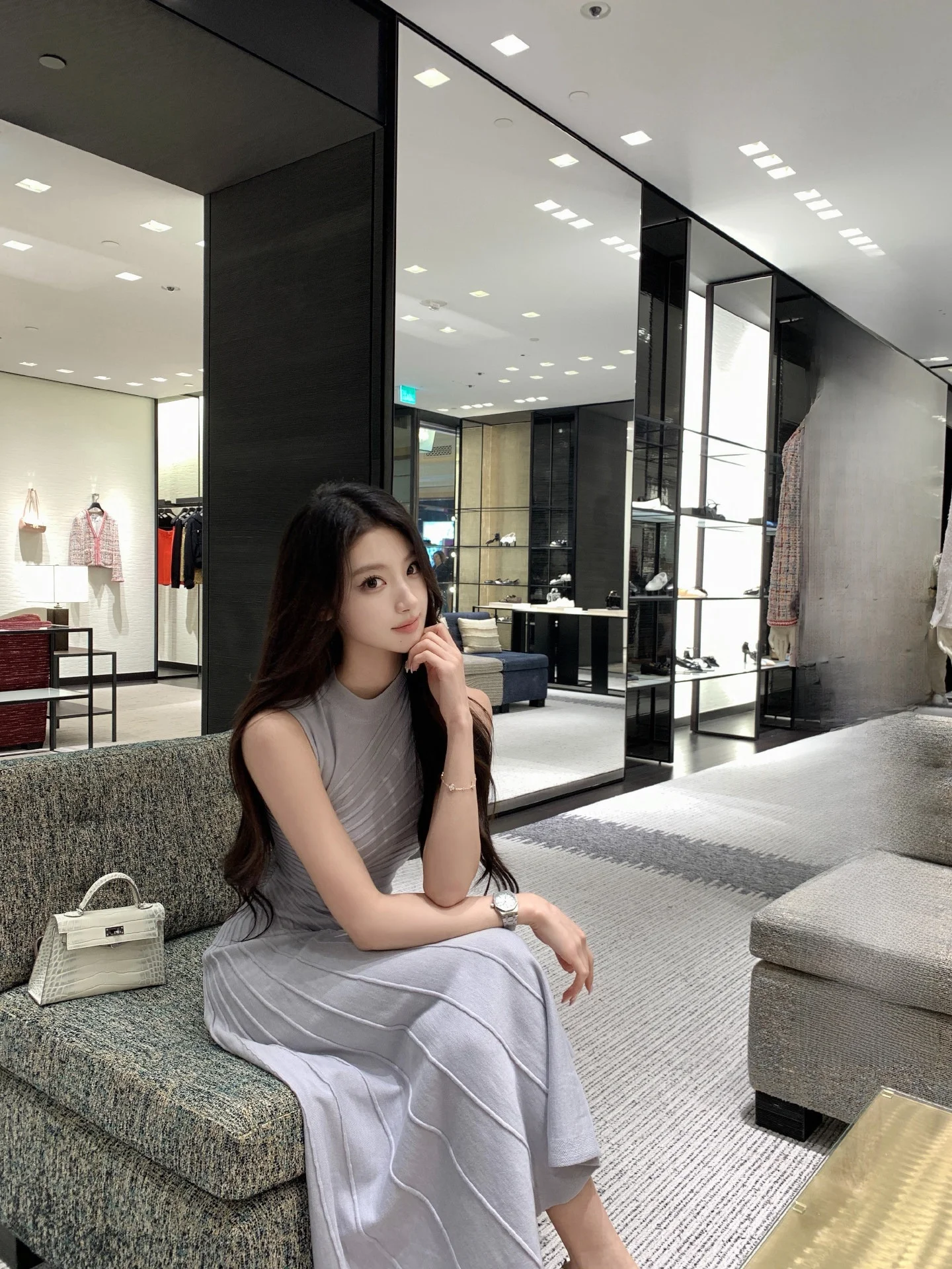 OKMASHOP Gentle Filter Purple Knitted Dress Women's Summer Slim Fit Vest Waist Inward Long Dress Korean Style A-Line Skirt
OKMASHOP Gentle Filter Purple Knitted Dress Women's Summer Slim Fit Vest Waist Inward Long Dress Korean Style A-Line Skirt