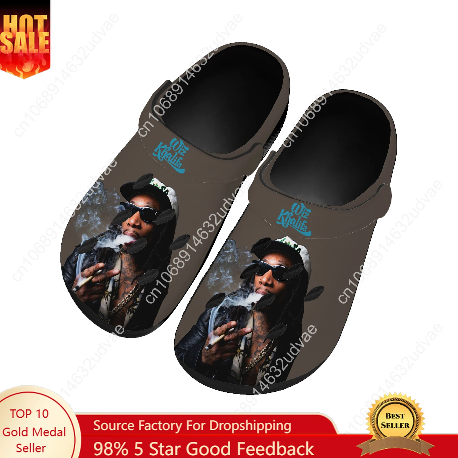 Wiz Khalifa Water Shoes Mens Womens High Quality Fashion Home Garden Clogs Customizd Sandals Beach Breathable Hole Slippers
Wiz Khalifa Water Shoes Mens Womens High Quality Fashion Home Garden Clogs Customizd Sandals Beach Breathable Hole Slippers