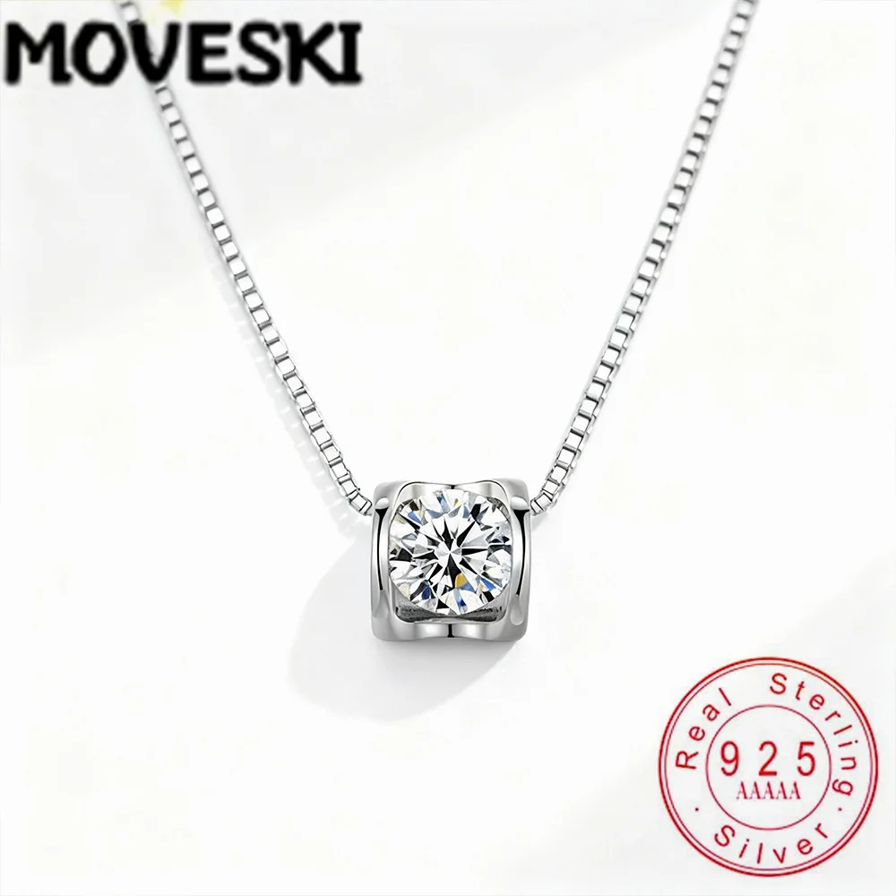 Колье-подвеска MOVESKI из стерлингового серебра 925 пробы с муассанитом, классическая оправа для женщин
Колье-подвеска MOVESKI из стерлингового серебра 925 пробы с муассанитом, классическая оправа для женщин