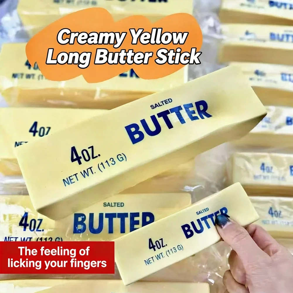 Soft Slow Rebound Butter Stick Realistic Silicone Squeeze Stress Relief Gadget Desk Office Accessory Funny Anti-Anxiety Gift
Soft Slow Rebound Butter Stick Realistic Silicone Squeeze Stress Relief Gadget Desk Office Accessory Funny Anti-Anxiety Gift