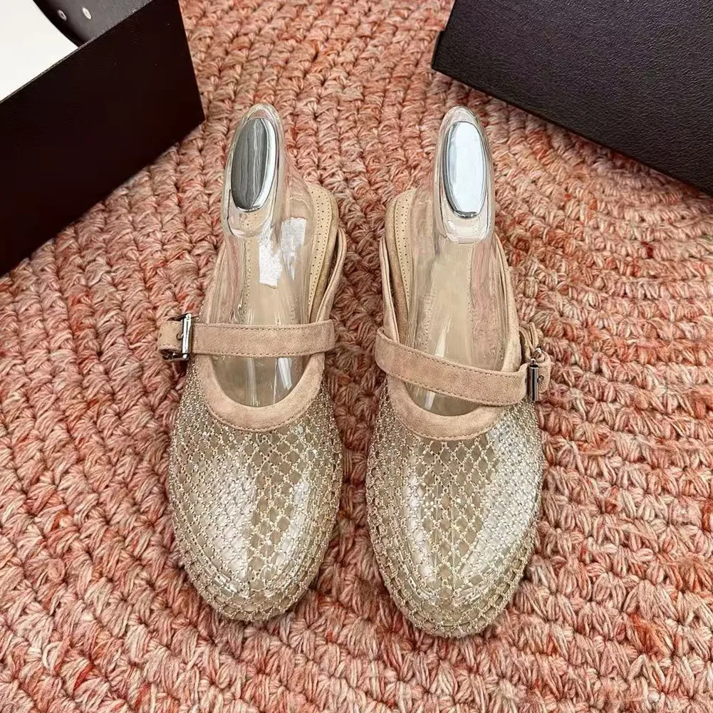 2026 summer new style one foot Mueller shoes flat bottom rhinestone mesh hollow toe slippers women's trend
2026 summer new style one foot Mueller shoes flat bottom rhinestone mesh hollow toe slippers women's trend