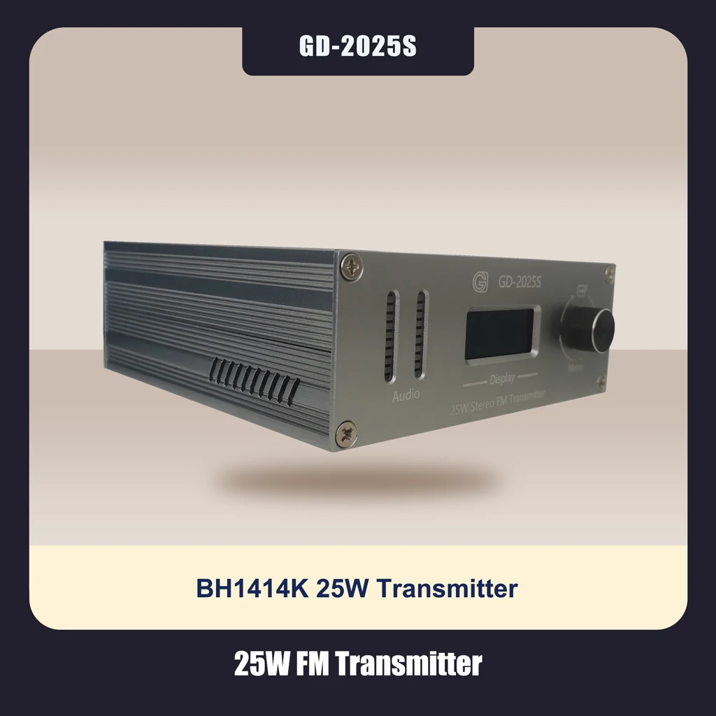 25W Stereo long range FM Transmitter for Radio Stations
25W Stereo long range FM Transmitter for Radio Stations