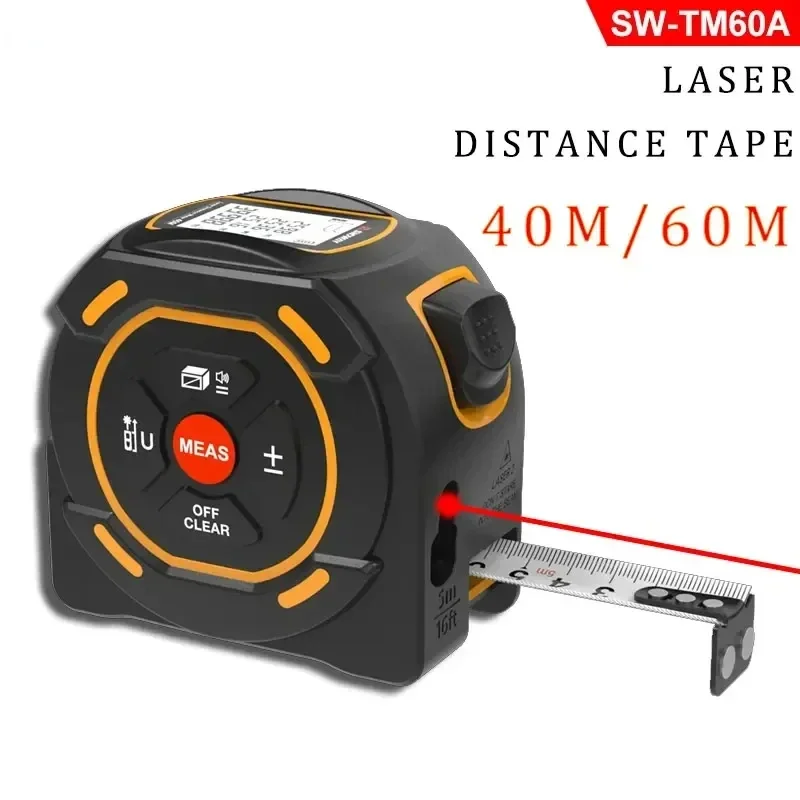 GOYOJO Portable la ser Measuring Ruler 40M 60M New In Rangefinder Tape Measure Indoor Electronic Ruler Measuring Room Ruler
