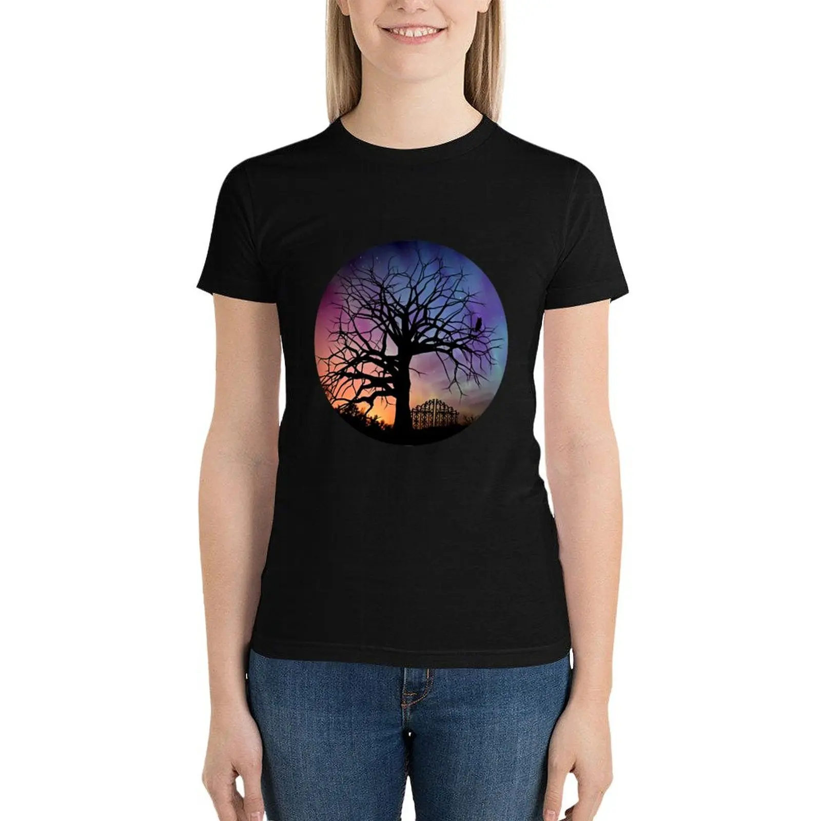 Sunset and The Tree T-Shirt female summer tops kawaii clothes korean fashion t shirt for Women
Sunset and The Tree T-Shirt female summer tops kawaii clothes korean fashion t shirt for Women