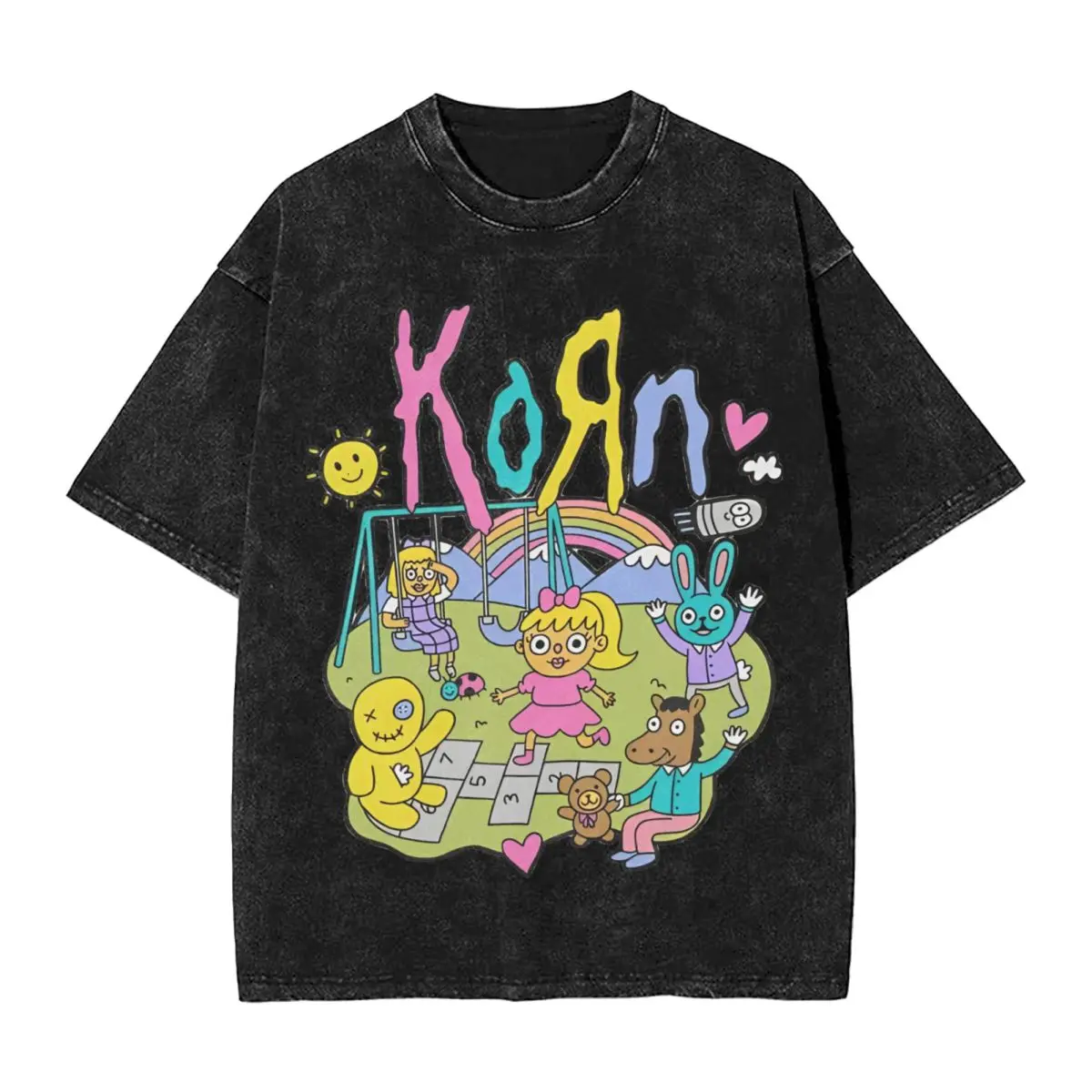 Korn Music Album T Shirt Hip Hop Washed 100% Cotton Oversize T-Shirt Rock Tour Vintage Men Women Tops Streetwear Summer Tees
Korn Music Album T Shirt Hip Hop Washed 100% Cotton Oversize T-Shirt Rock Tour Vintage Men Women Tops Streetwear Summer Tees