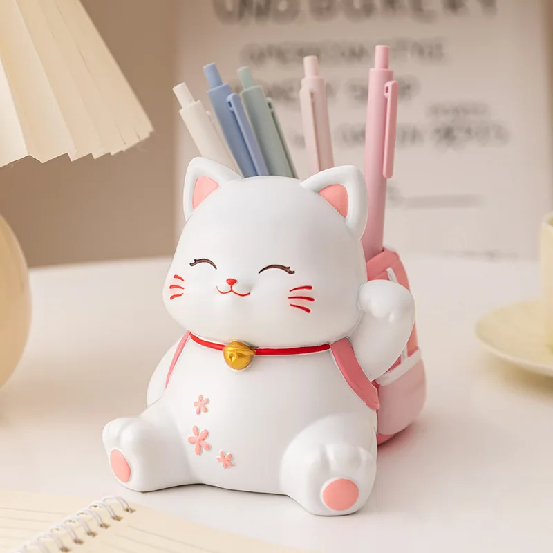 Sakura Cat Pen Holder Ornaments Student Supplies Desk Desktop Decoration Storage Pen Holder Children's Gift Resin Ornaments
Sakura Cat Pen Holder Ornaments Student Supplies Desk Desktop Decoration Storage Pen Holder Children's Gift Resin Ornaments