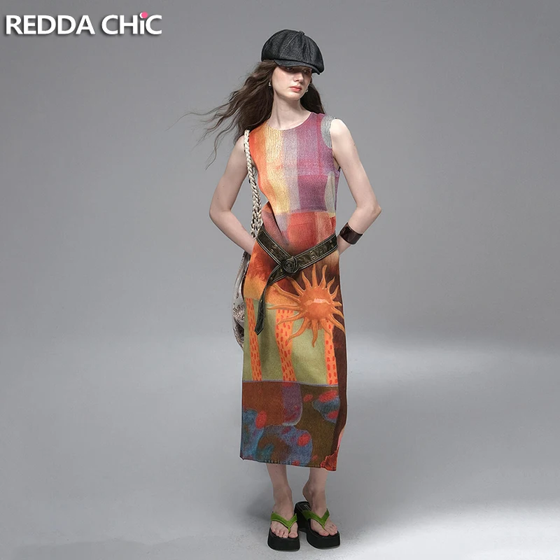 REDDACHiC Patchwork Print Plaid Dress with Belt Summer Bohemian Color Block Loose Fit O-neck Long Dress Causal Women Clothes
REDDACHiC Patchwork Print Plaid Dress with Belt Summer Bohemian Color Block Loose Fit O-neck Long Dress Causal Women Clothes