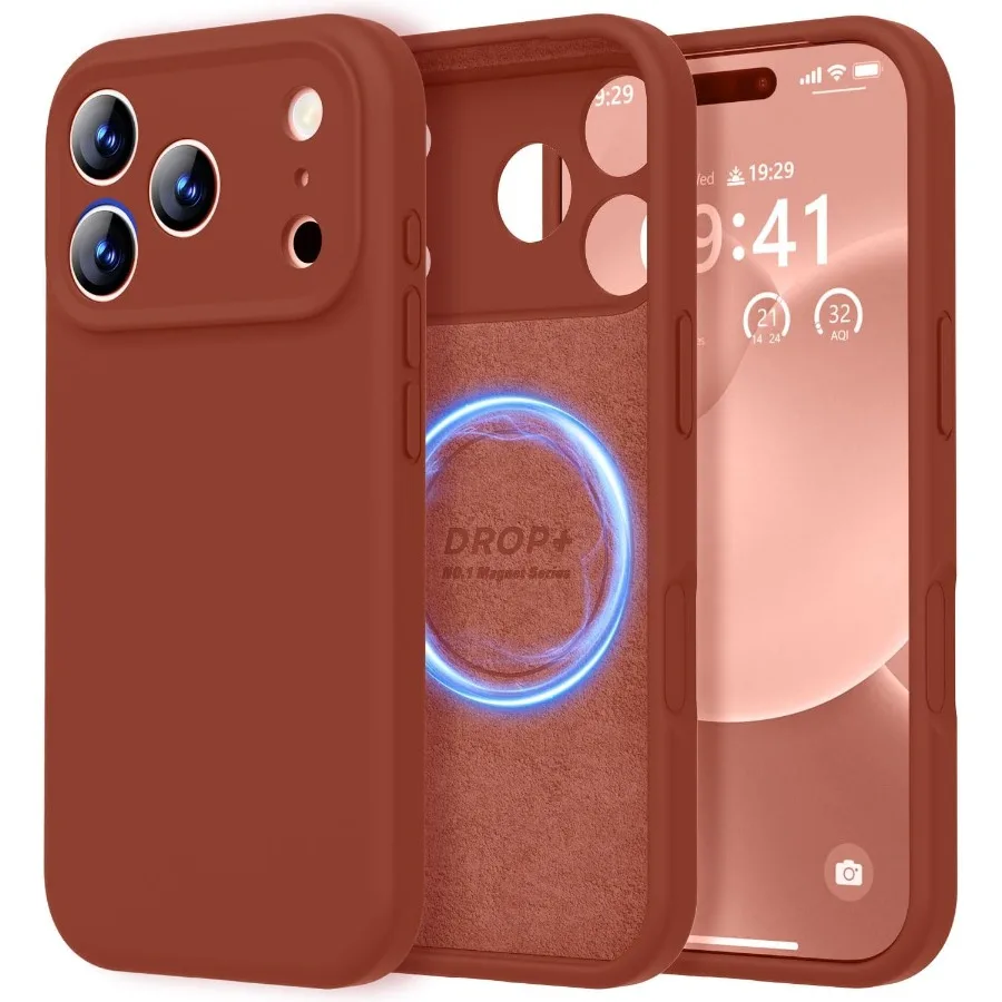 Designed for iPhone 17 Pro Case Premium Silicone with Magsafe Compatibility Soft Anti-Scratch Microfiber Lining Shockproof
Designed for iPhone 17 Pro Case Premium Silicone with Magsafe Compatibility Soft Anti-Scratch Microfiber Lining Shockproof