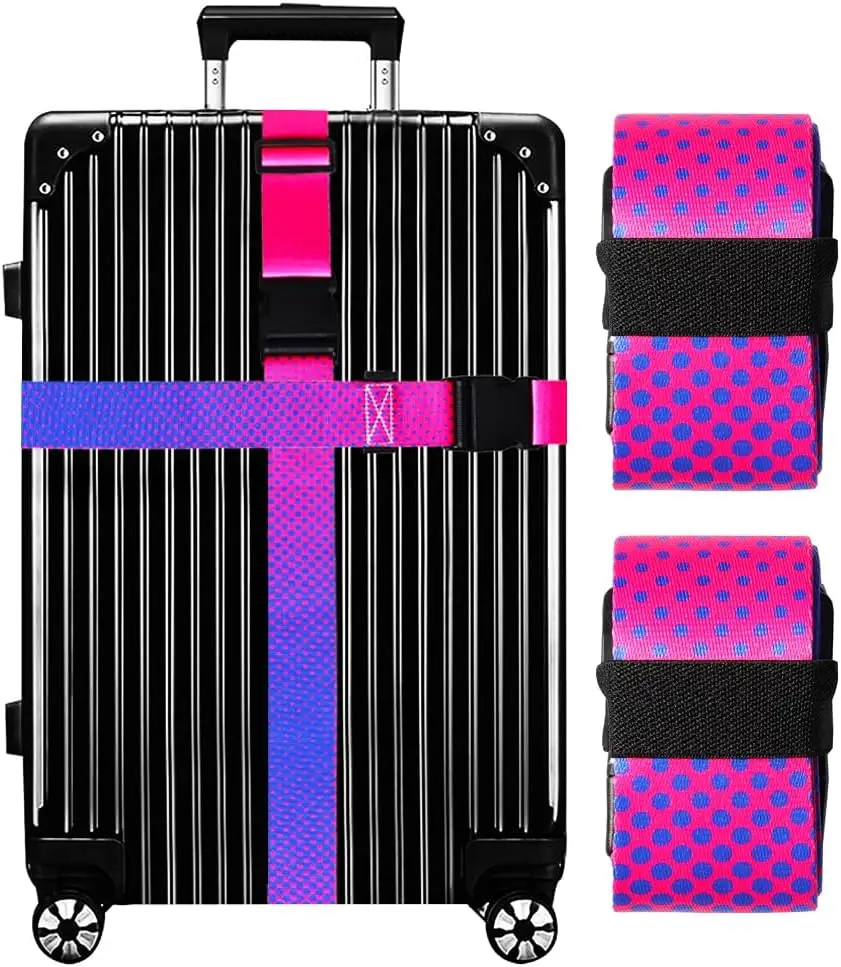 Luggage Straps for Suitcases 2 Pack Bright Travel Belt with Elastic Band for Easy Storage, Adjustable Length for Carry On Bag
Luggage Straps for Suitcases 2 Pack Bright Travel Belt with Elastic Band for Easy Storage, Adjustable Length for Carry On Bag