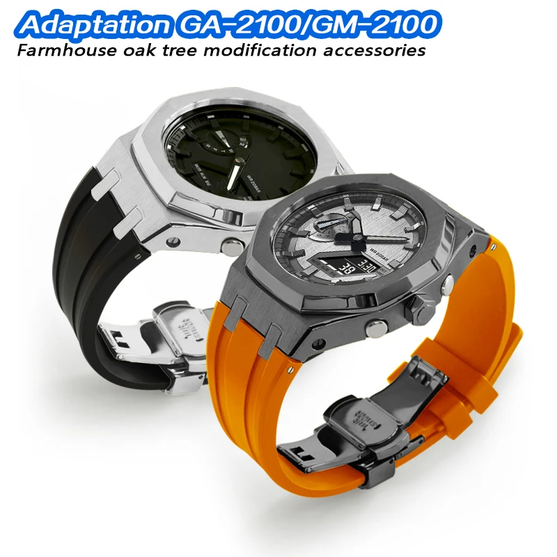 Совместим с модифицированным металлическим корпусом часов GA2100GM-2100, ремешком, ленточным держателем, аксессуарами для часов в стиле «гвоздик».
Совместим с модифицированным металлическим корпусом часов GA2100GM-2100, ремешком, ленточным держателем, аксессуарами для часов в стиле «гвоздик».