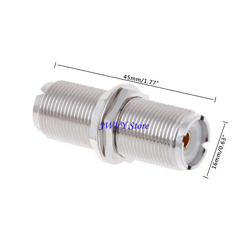 573A UHF SO239 Female To Female Nut Bulkhead Panel Mount Adapter Connector Strai
573A UHF SO239 Female To Female Nut Bulkhead Panel Mount Adapter Connector Strai